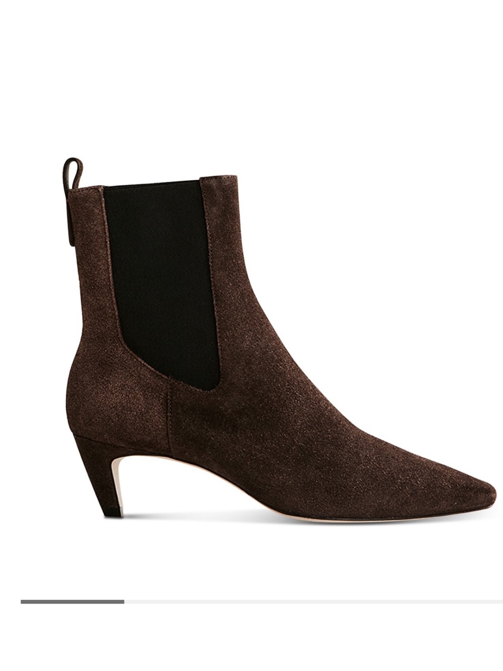 Reformation Brown Suede Roberta Kitten Heel Ankle Boot - New in Nox